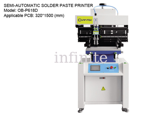 Slide Rail Solder Paste Printer Semi Automatic For 320*1500mm PCB
