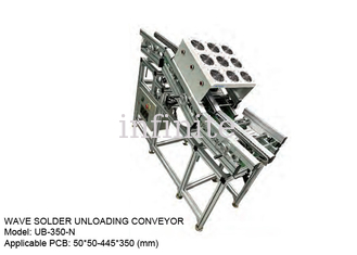 SMEMA interface Wave Soldering Unloading Conveyor For 50*50 - 445*350mm PCB Size
