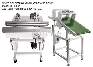 530*460mm Assembly Line Conveyor 0.5M/min , Nylon Chain Wave Soldering Machine