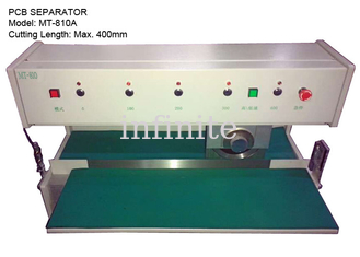 1.0 - 3.2mm PCB Turn Conveyor Board Cutting Machine 300mm/s 400mm Max Cutting Length