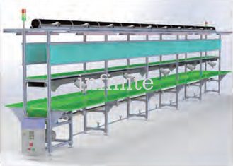 Electronics Assembly Line Conveyor 20m/Min , Linear Belt Conveyor Line