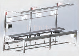 DIP Plug In Assembly Line Conveyor , PCBA Assembly Line Belt Conveyor