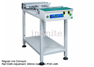 1.2m 1.5m PCB Inspection Conveyor Adjustable Rail PCB Handling Equipment