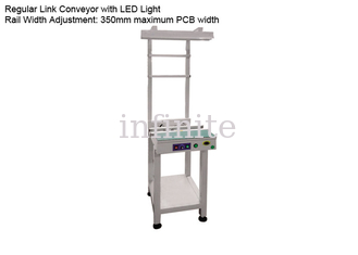 350mm Normal PCB Inspection Conveyor , 1m 0.8m Board Handling Systems