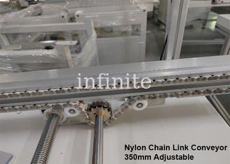 Metal Rollers SMT Conveyor 4000mm Nylon Chain PCB Link Conveyor