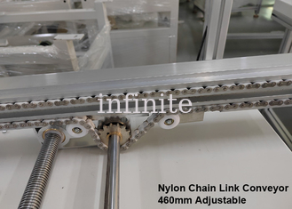 Adjustable Nylon Chain Link Conveyor 1m 2m Length 460mm PCB