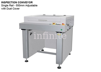 Single Track PCB Inspection Conveyor 220V High-End 550mm Max PCB Width