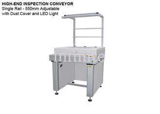 Single Track SMT PCB Conveyor 550mm Rail Width With Touch Screen