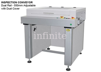 SMEMA Interface PCB Inspection Conveyor System 550mm Width