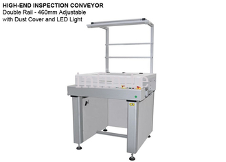 SMT PCB Inspection Conveyor 460mm Max PCB Width With LED Light