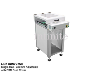 Single Rail PCB Board Conveyor 0.5m 0.6m 0.8m With ESD Dust Cover