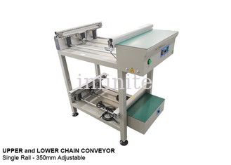 0.8m 1m SMT Conveyor , Single Rail SMT Assembly Equipment Adjustable Width