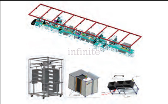 Lean Lcia Production Line Conveyor Belt 3C Digital , U-Shaped SMT Assembly Line