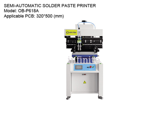 SMT Solder Paste Printer Touch Screen Control For 320*500mm PCB