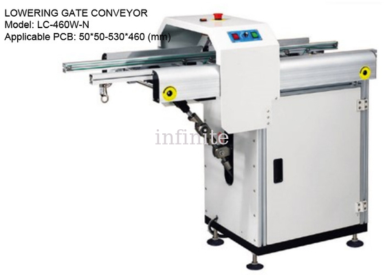 SMT Lowering Slide Gate Conveyor For 50*50 - 530*460mm PCB