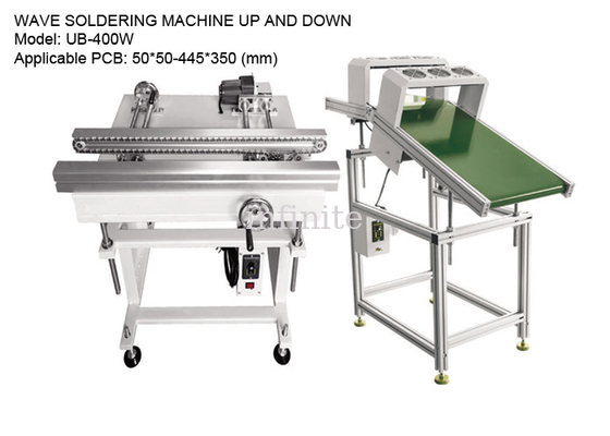 110V/220V Assembly Line Conveyor 50*50mm , Welded Frame Up Down Conveyor