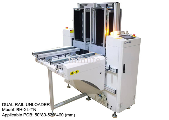 Dual Rail PCB Magazine Unloader 300VA PCB Loader And Unloader For XL-Size PCBs