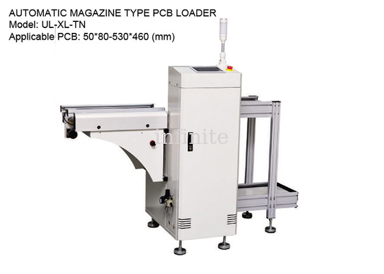 SMEMA PCB Magazine Unloader Machine 50*80mm - 530*460mm PCB Sizes