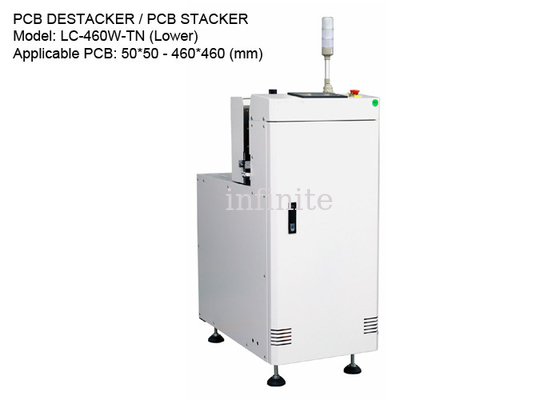 Lower PCB Stacker / PCB Destacker For 50*50mm - 460*460mm PCBs