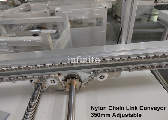 Metal Rollers SMT Conveyor 4000mm Nylon Chain PCB Link Conveyor