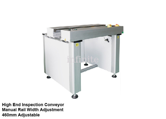 Max 100VA Visual Inspection Conveyor Modular Design With Manual Rail Width Adjustment