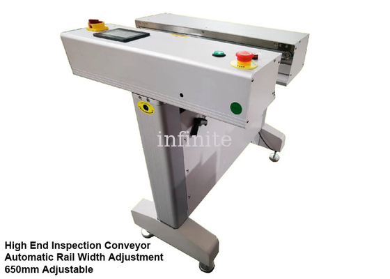 Stainless Steel PCB Inspection Conveyor 900mm height With Automatic Rail