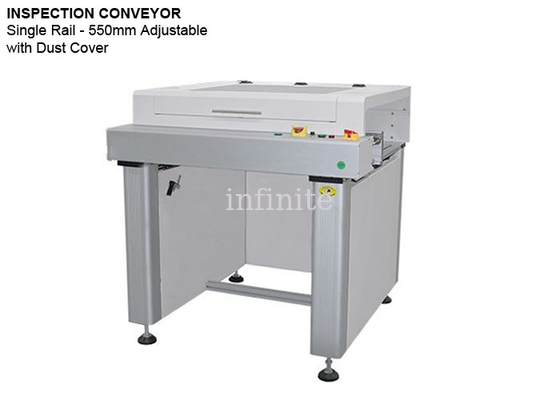 Single Track PCB Inspection Conveyor 220V High-End 550mm Max PCB Width