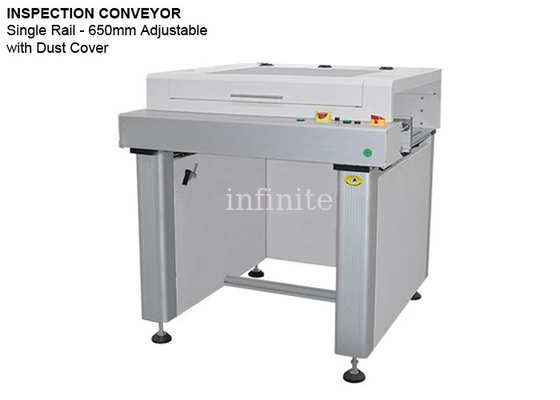 Single Track SMT Inspection Conveyor 650mm Width With Dust Cover