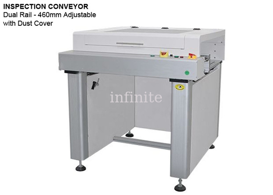 100VA PCB Inspection Conveyor PLC Control Dual Rail High-End With Dust Cover