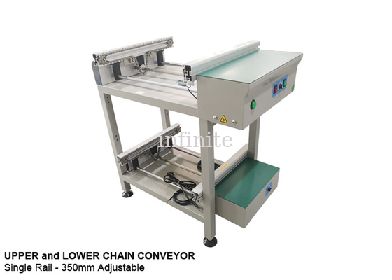 0.8m 1m SMT Conveyor , Single Rail SMT Assembly Equipment Adjustable Width