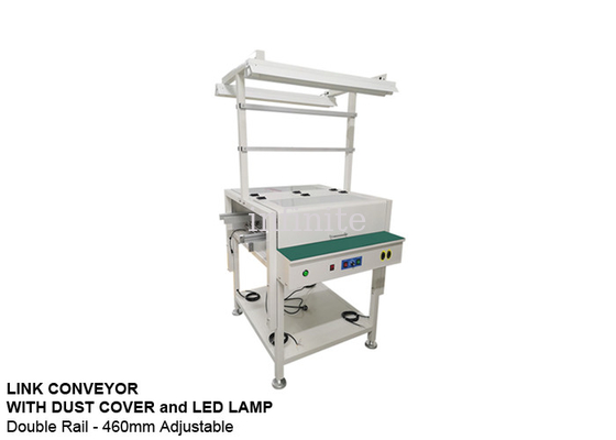 460mm SMT Conveyor PCB Handling Equipment 0.5m Length With LED Light