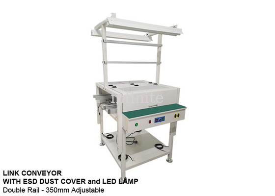 350mm Width SMT Conveyor PCB SMT Assembly Machine With ESD Dust Cover