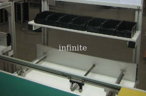 High End SMT Conveyor With Shelf And ESD Boxes INFITEK Board Handling Equipment