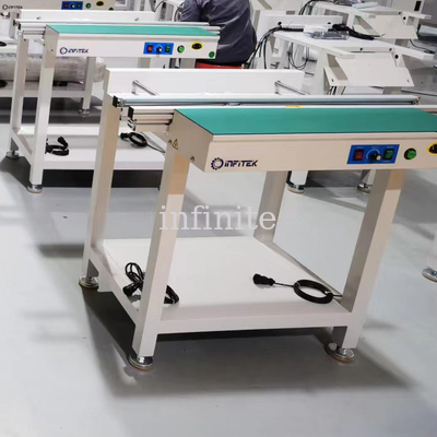 Motorized Rail Width Adjustment Smt Conveyor Infitek Pcb Handling