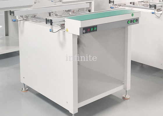 Double Rail Link Pcb Handling Conveyors Manual And Automatic Width Adjustment