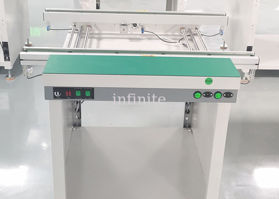 Double Rail Link Pcb Handling Conveyors Manual And Automatic Width Adjustment
